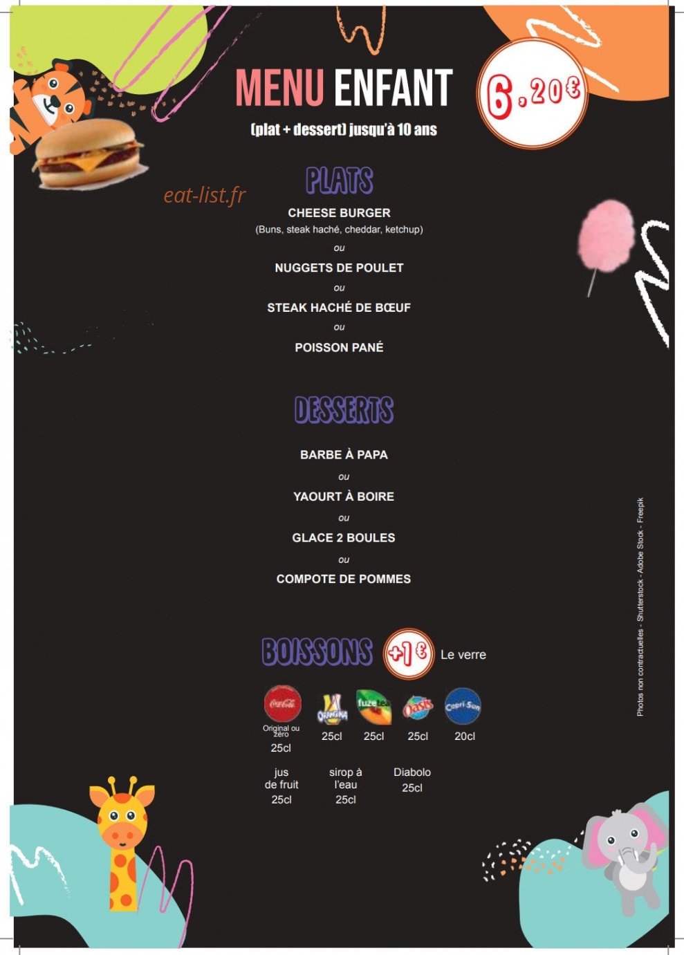 La brasserie — carte page 10