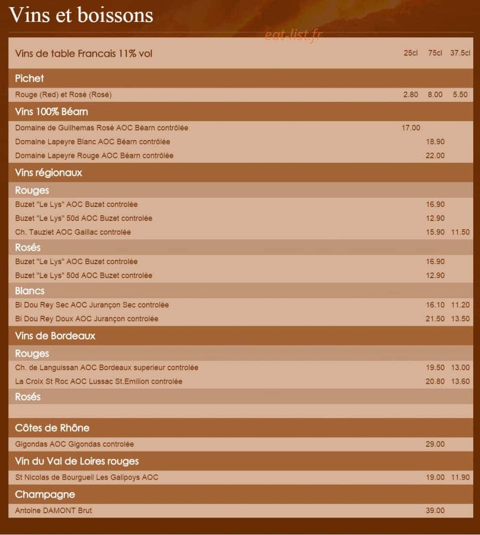 La Brochetterie — carte page 3
