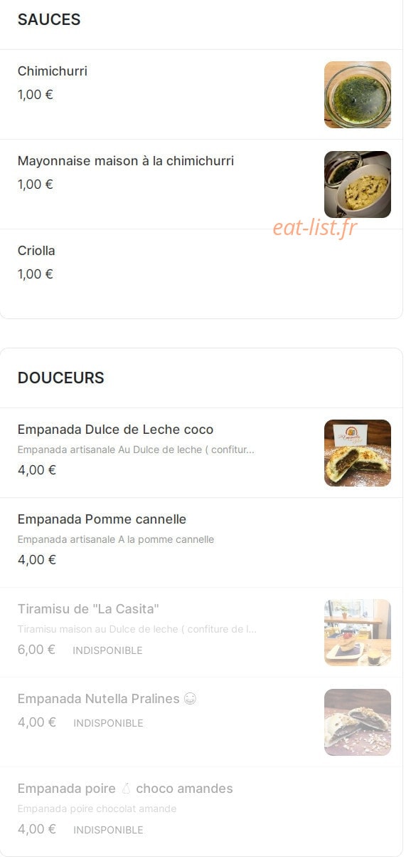 La Casita — carte page 2