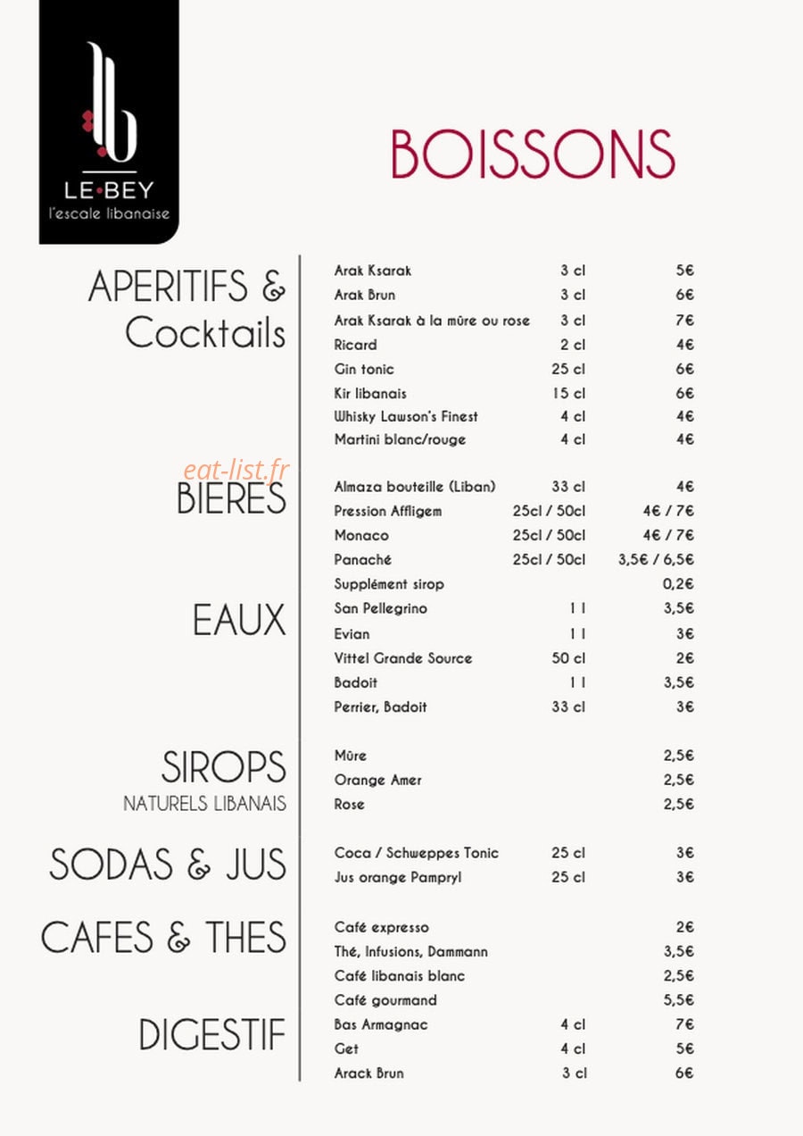 Le Bey — carte page 3