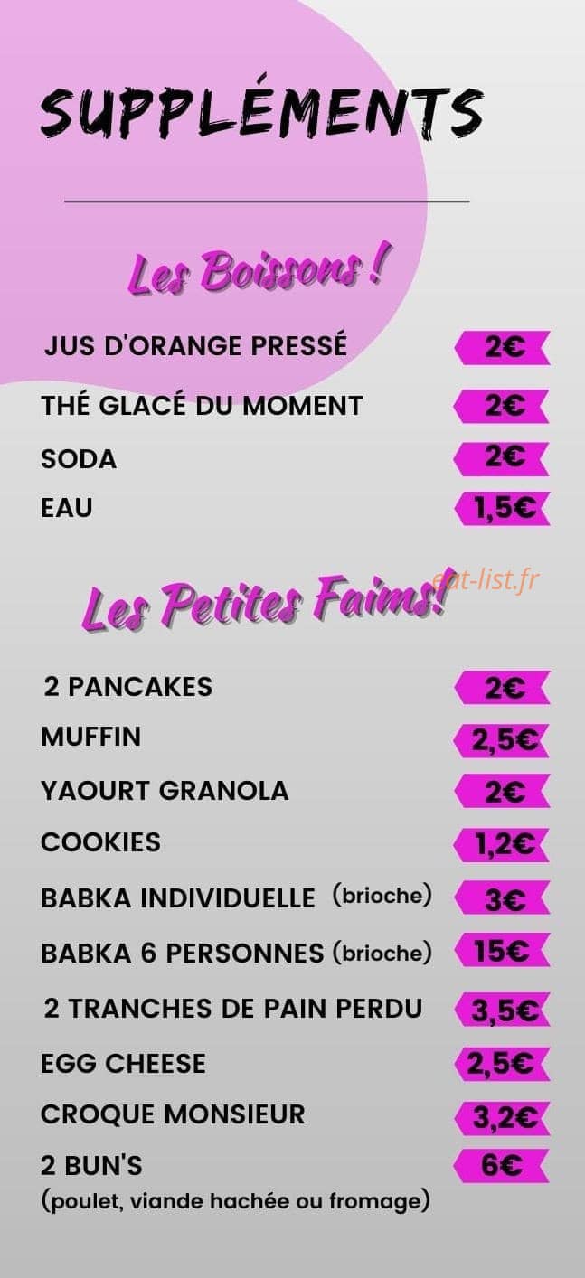 ️Le Brunch Time ️ — carte page 4