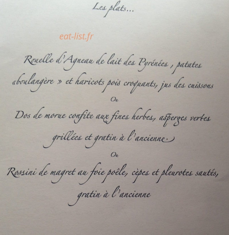 Le Canard Royal — carte page 2