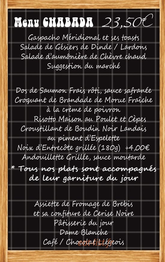 Le Chabada — carte page 3