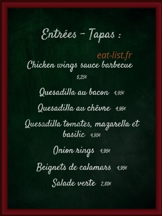 Le Garage — carte page 1