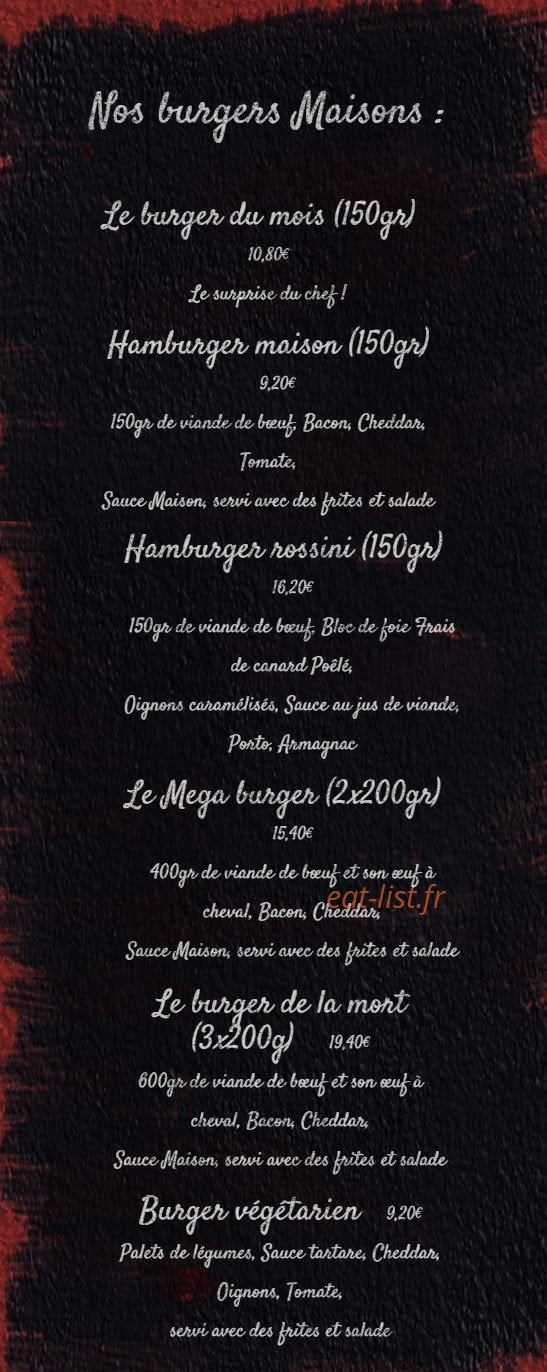 Le Garage — carte page 3