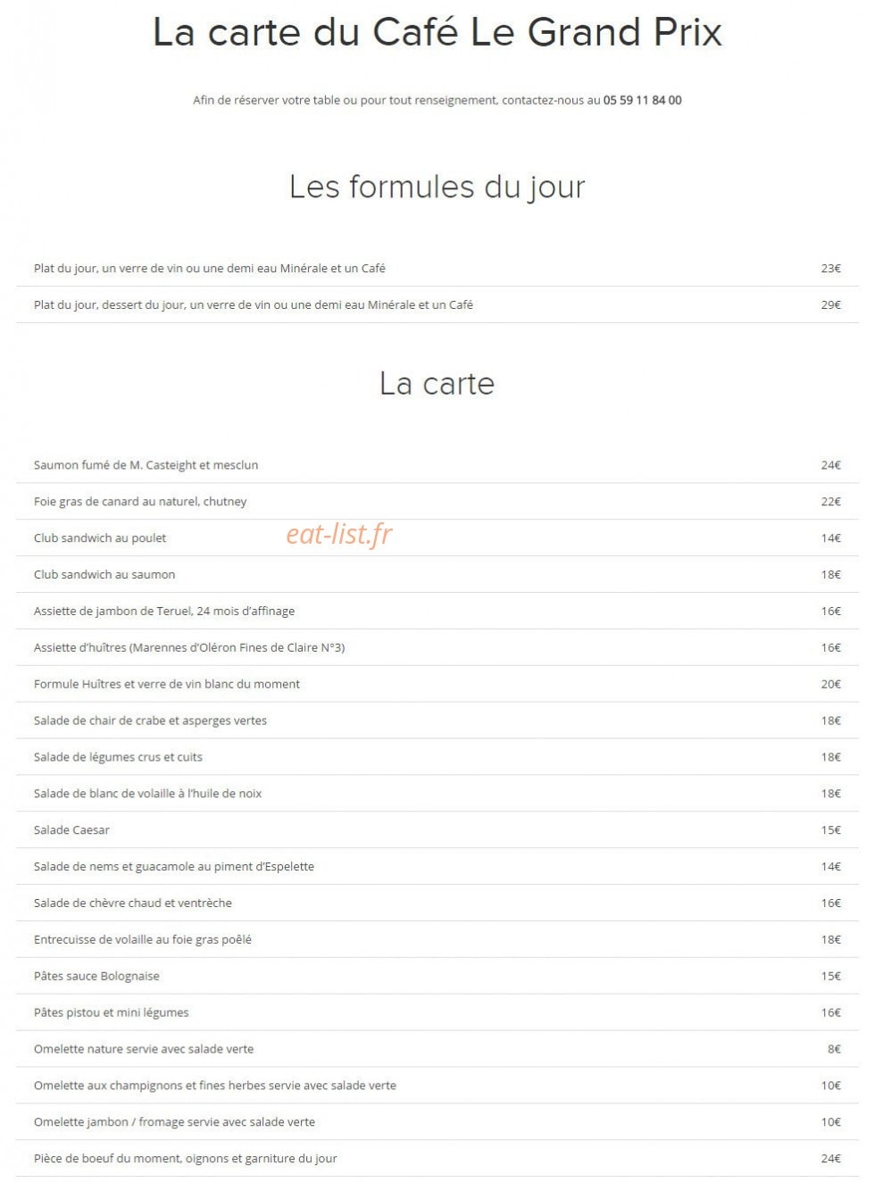 Le Grand Prix — carte page 1