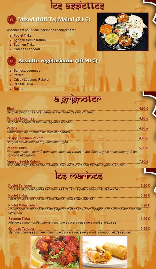 Le Taj Mahal — carte page 1