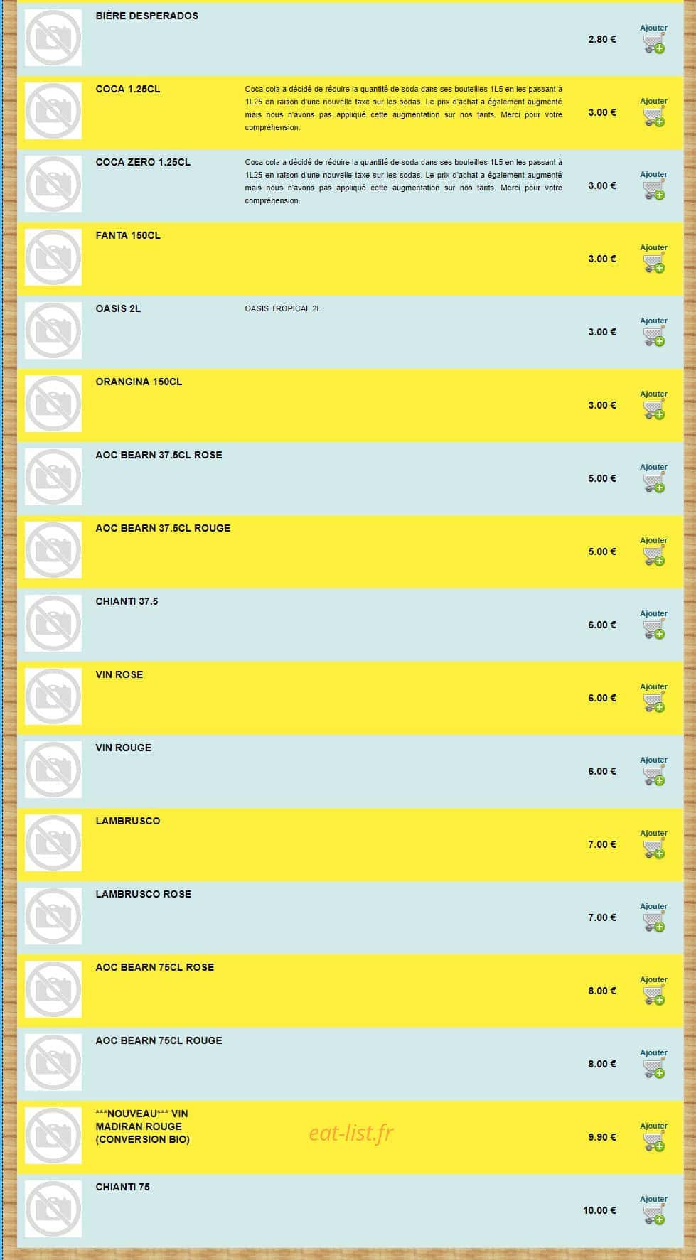 Legend pizza — carte page 9