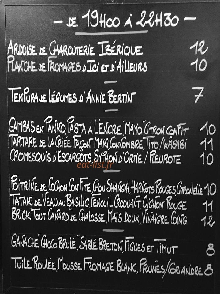 Les Papilles Insolites — carte page 1