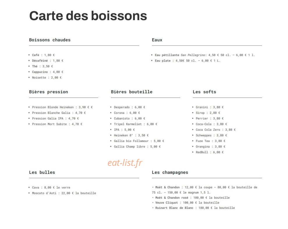 Les Petites Canailles — carte page 4