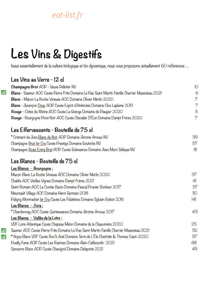 Mr & Mrs M — carte page 4