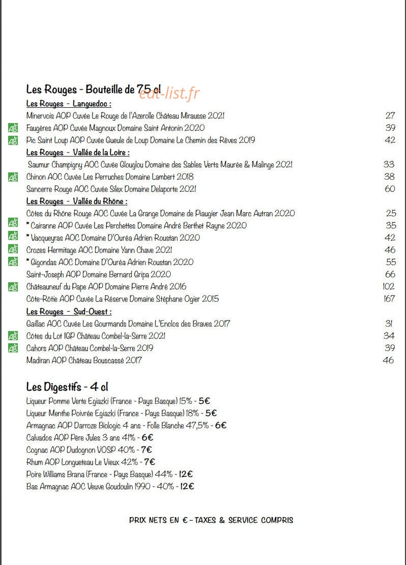 Mr & Mrs M — carte page 6