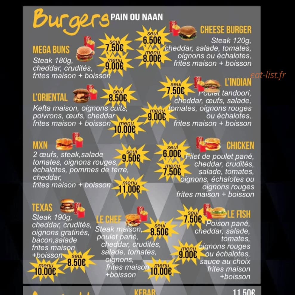 Mxn & Tacos — carte page 2