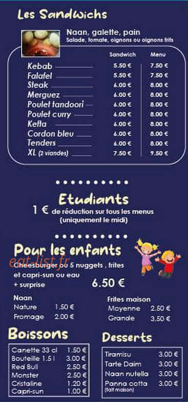 Naan Indian — carte page 6