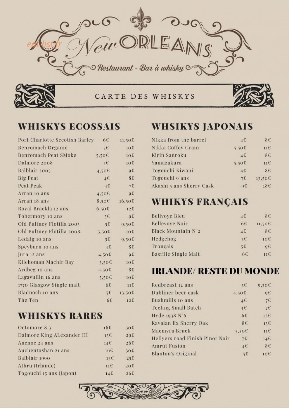 New Orleans — carte page 2