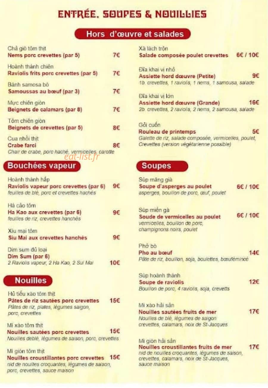 Pau To Pho — carte page 1