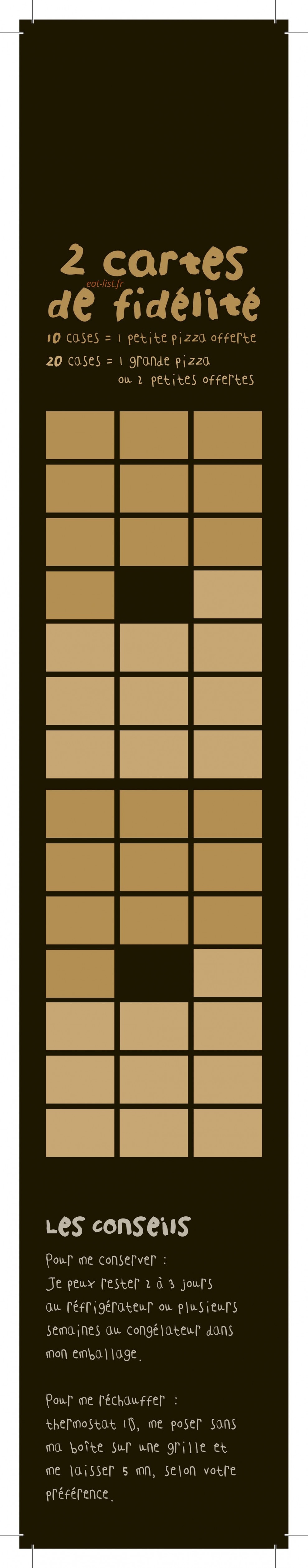 Pizzeria des halles — carte page 2