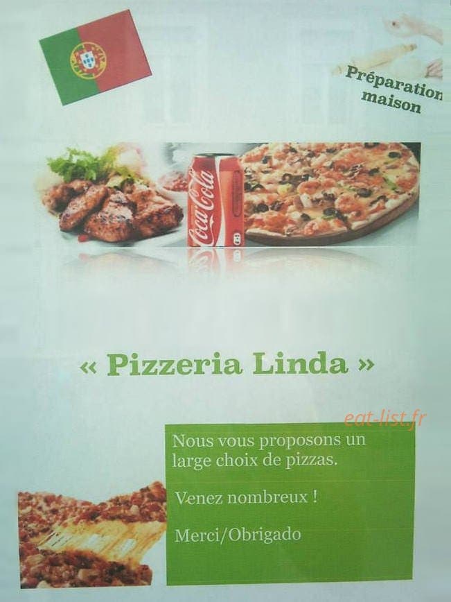 Pizzeria Linda — carte page 1