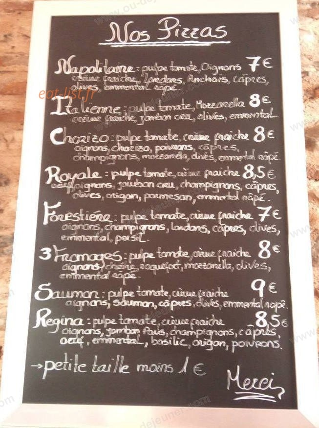 Pizzeria Linda — carte page 2
