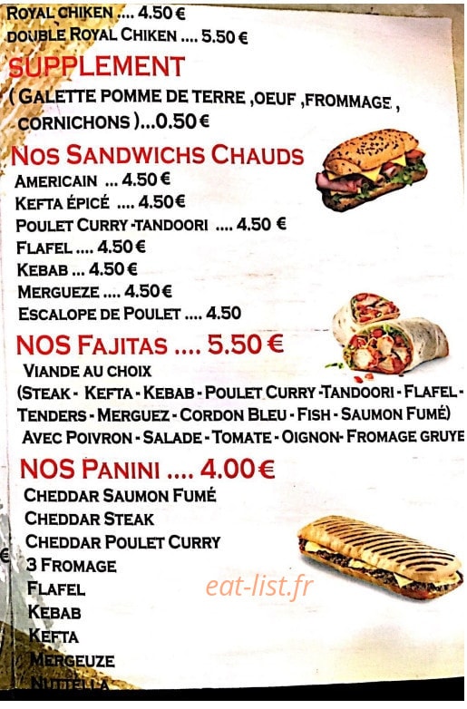 Russicada food — carte page 2
