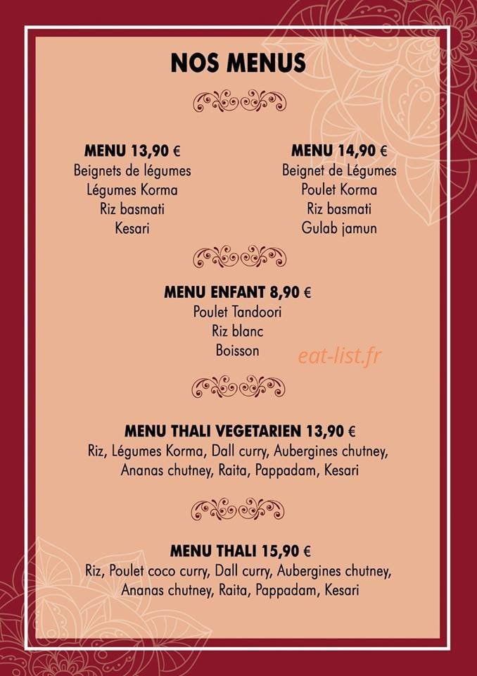 Saravana — carte page 6