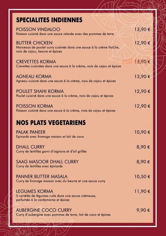 Saravana — carte page 5