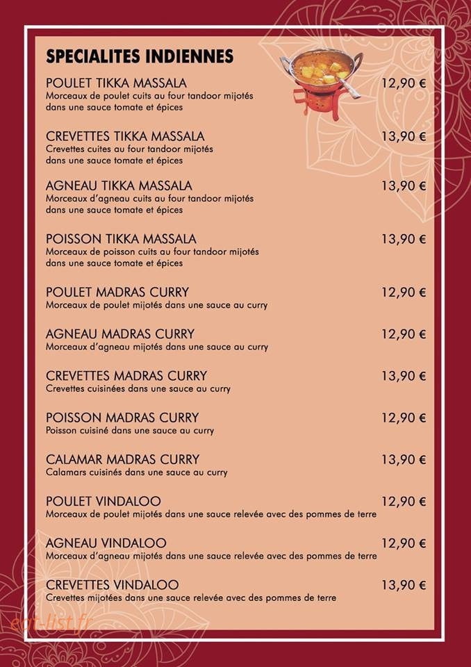 Saravana — carte page 4