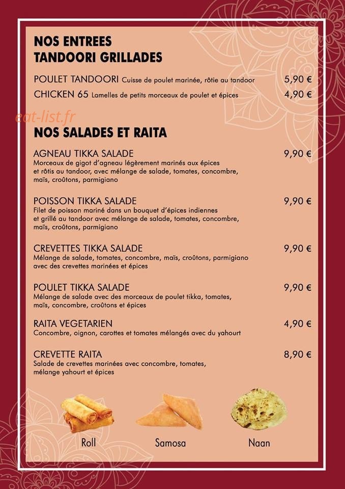 Saravana — carte page 2