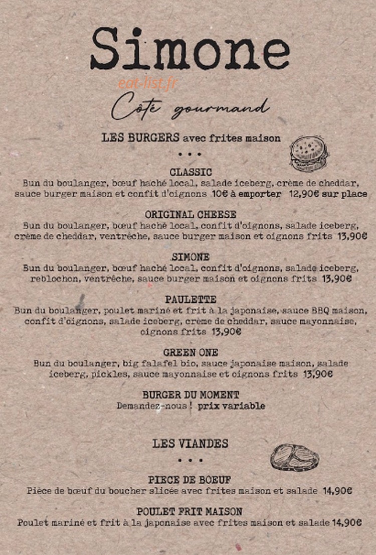 Simone — carte page 1
