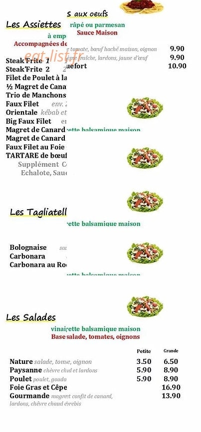 Stef'Frite — carte page 2