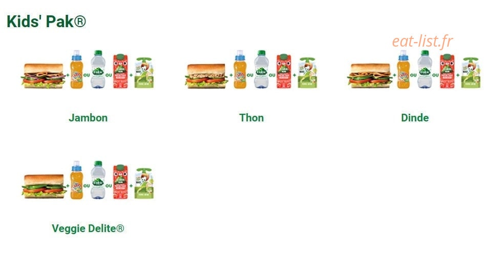 Subway — carte page 4
