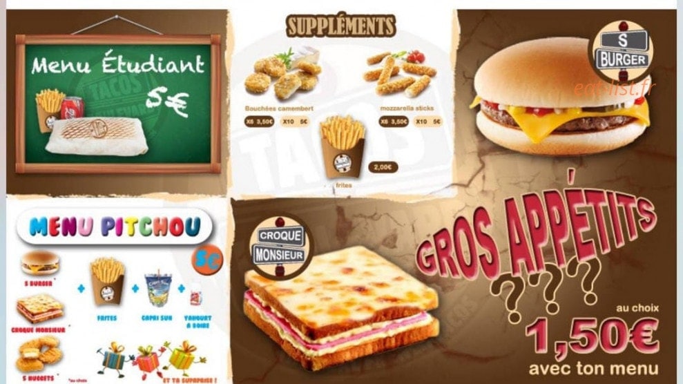 Tacos Boulevard — carte page 3