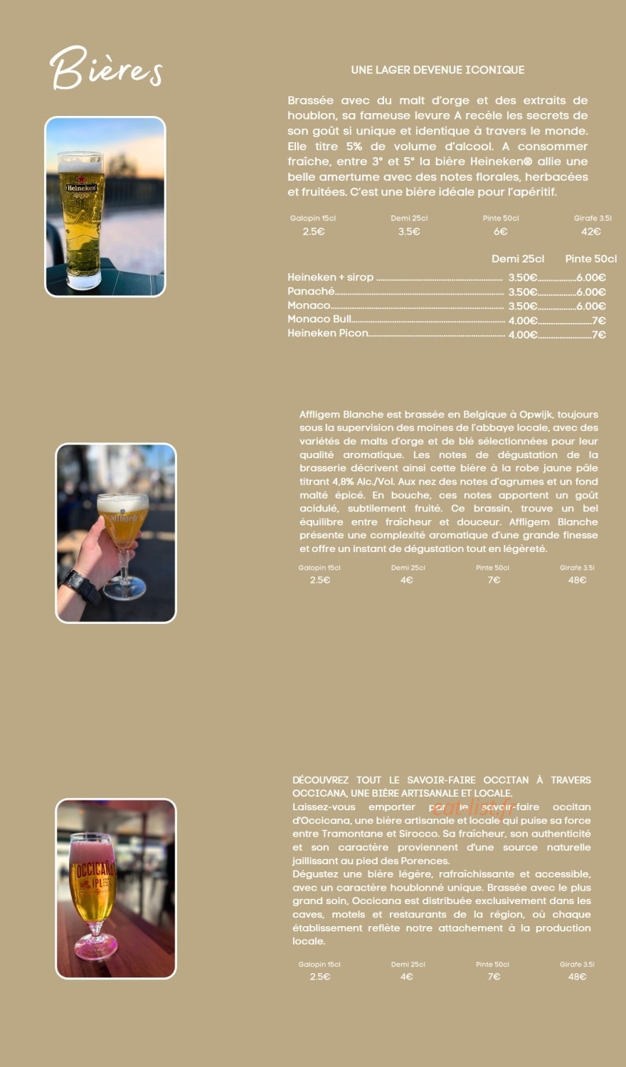 Winfield Café — carte page 4