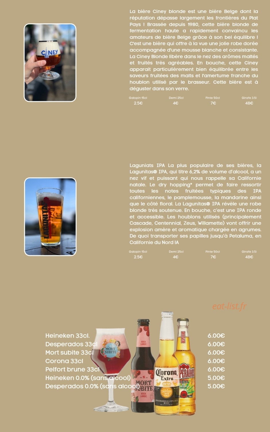 Winfield Café — carte page 5