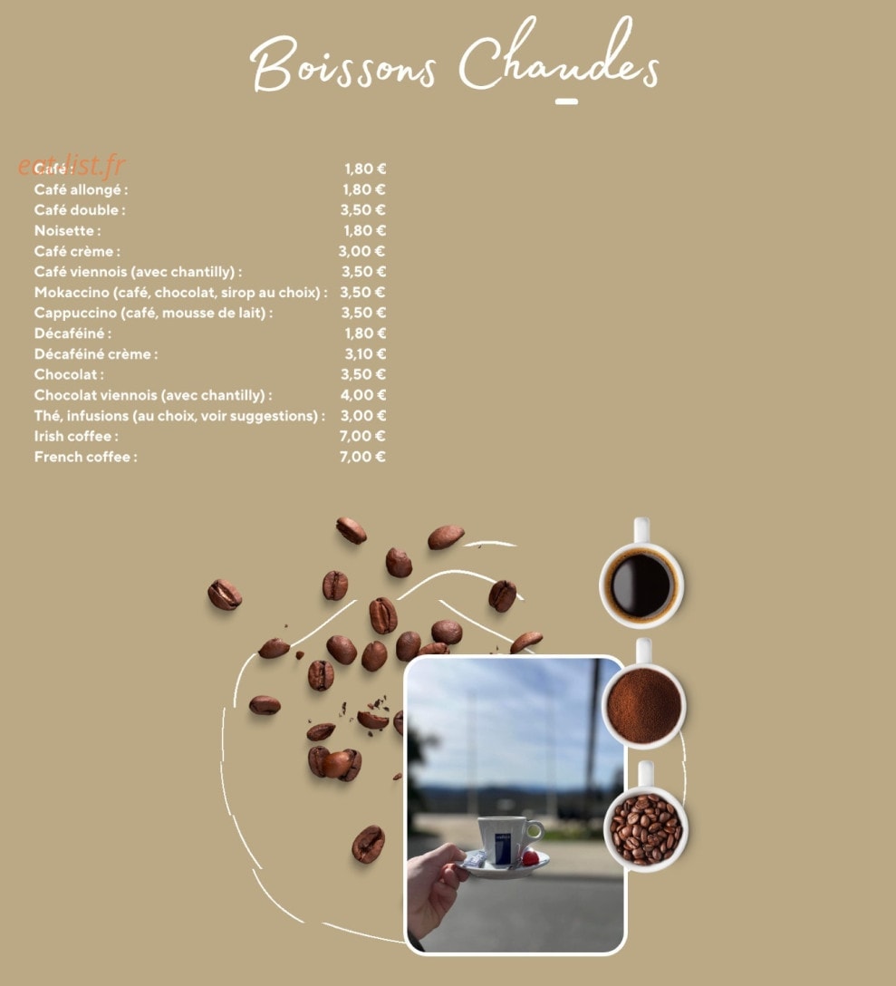 Winfield Café — carte page 1