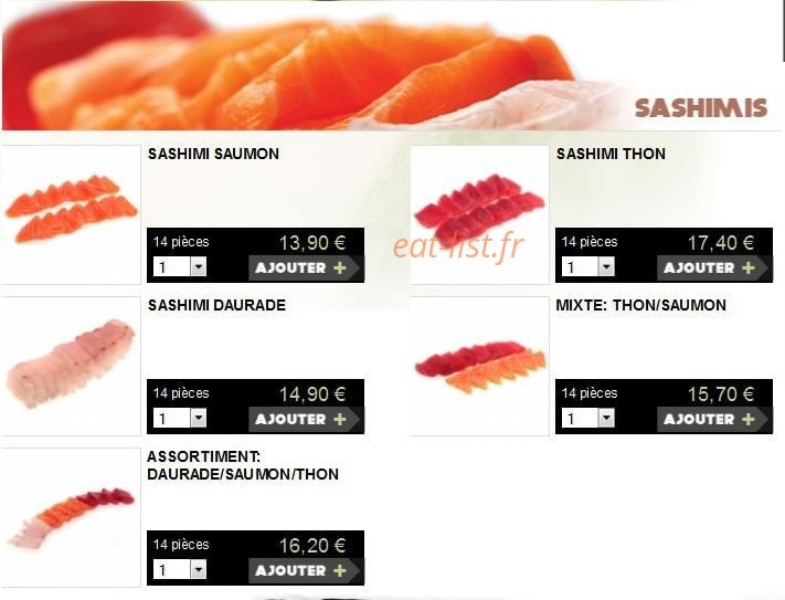 You Sushi — carte page 8