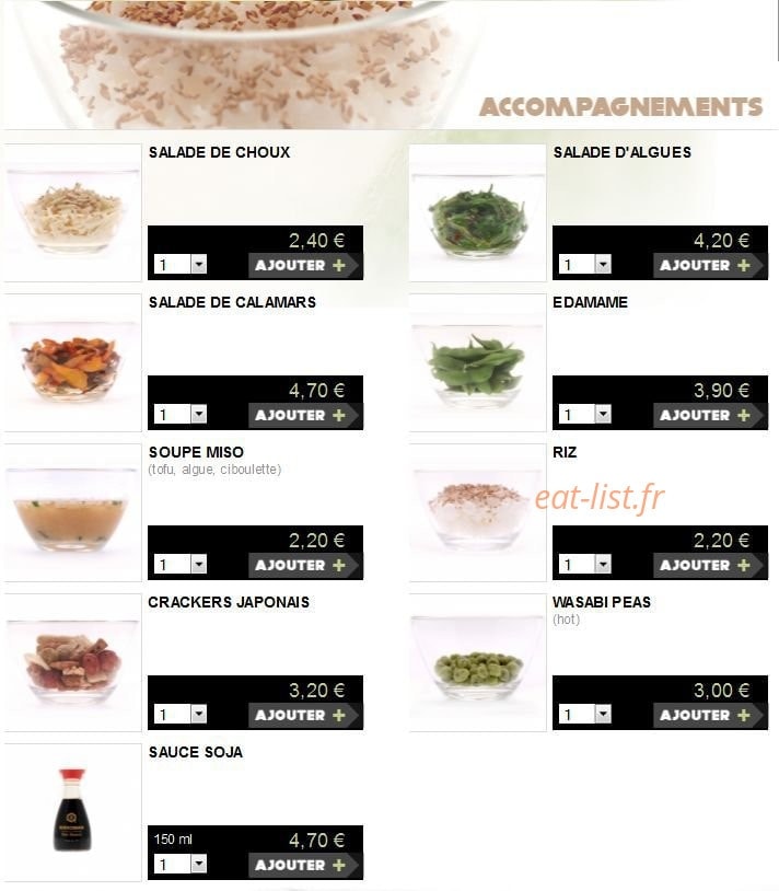 You Sushi — carte page 9