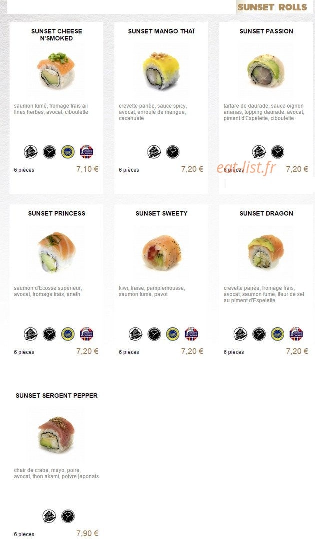 You Sushi — carte page 5