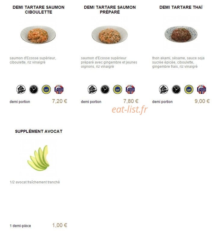 You Sushi — carte page 13
