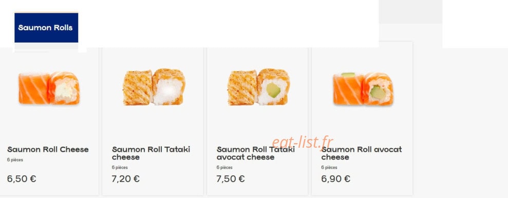 Bento Sushi & Thai — carte page 9