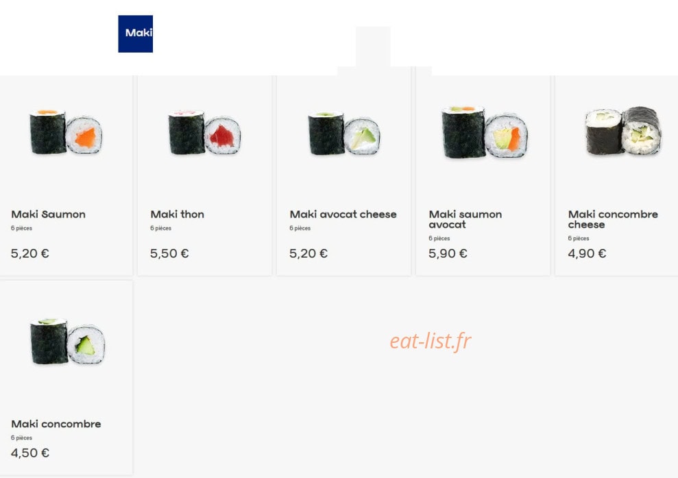 Bento Sushi & Thai — carte page 7