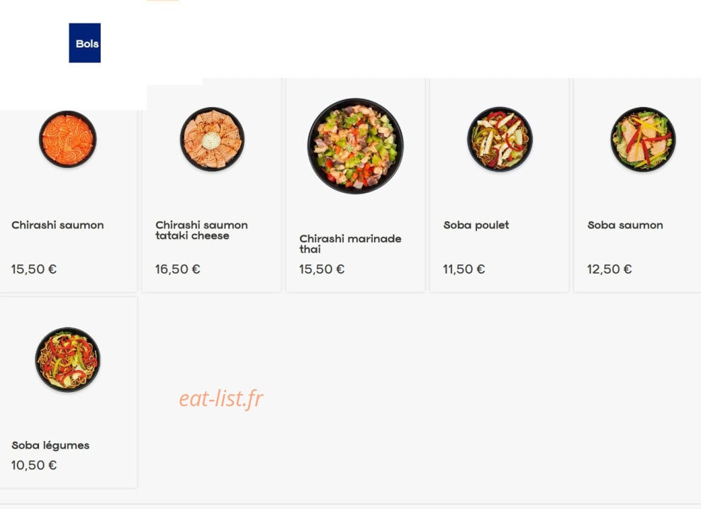 Bento Sushi & Thai — carte page 3