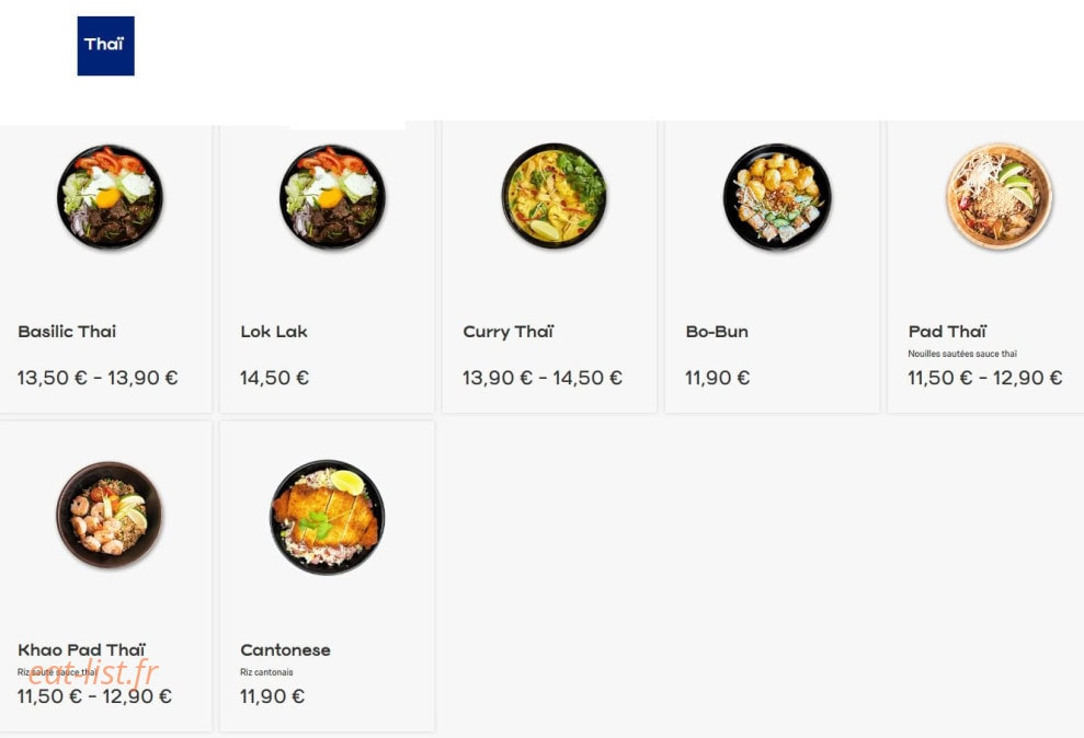 Bento Sushi & Thai — carte page 4