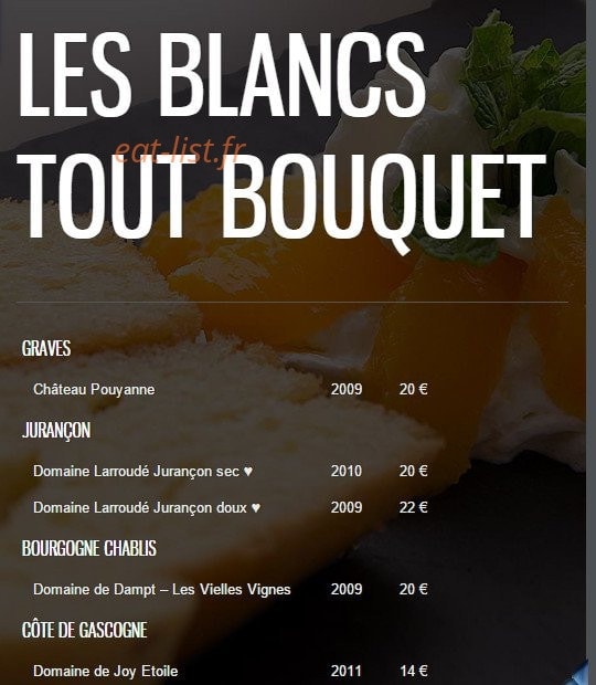 Bodega Chez Gilles — carte page 10
