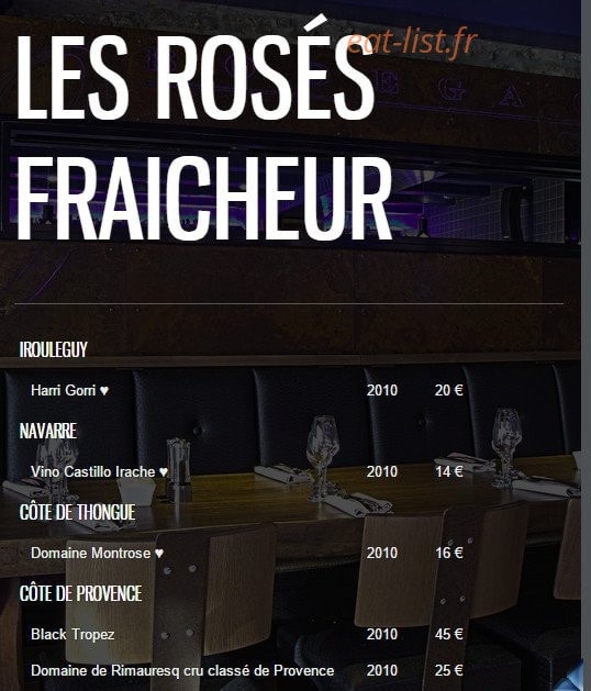 Bodega Chez Gilles — carte page 11
