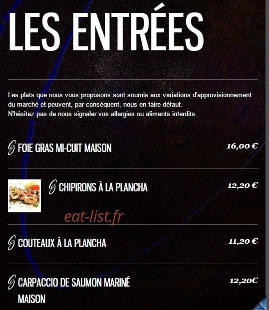 Bodega Chez Gilles — carte page 2