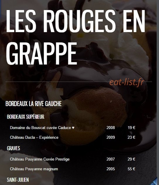 Bodega Chez Gilles — carte page 9