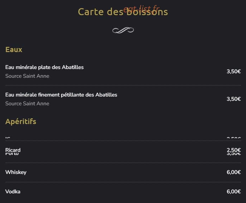 Bouillon Armand — carte page 4