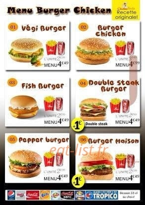 Chicken Pacha — carte page 2