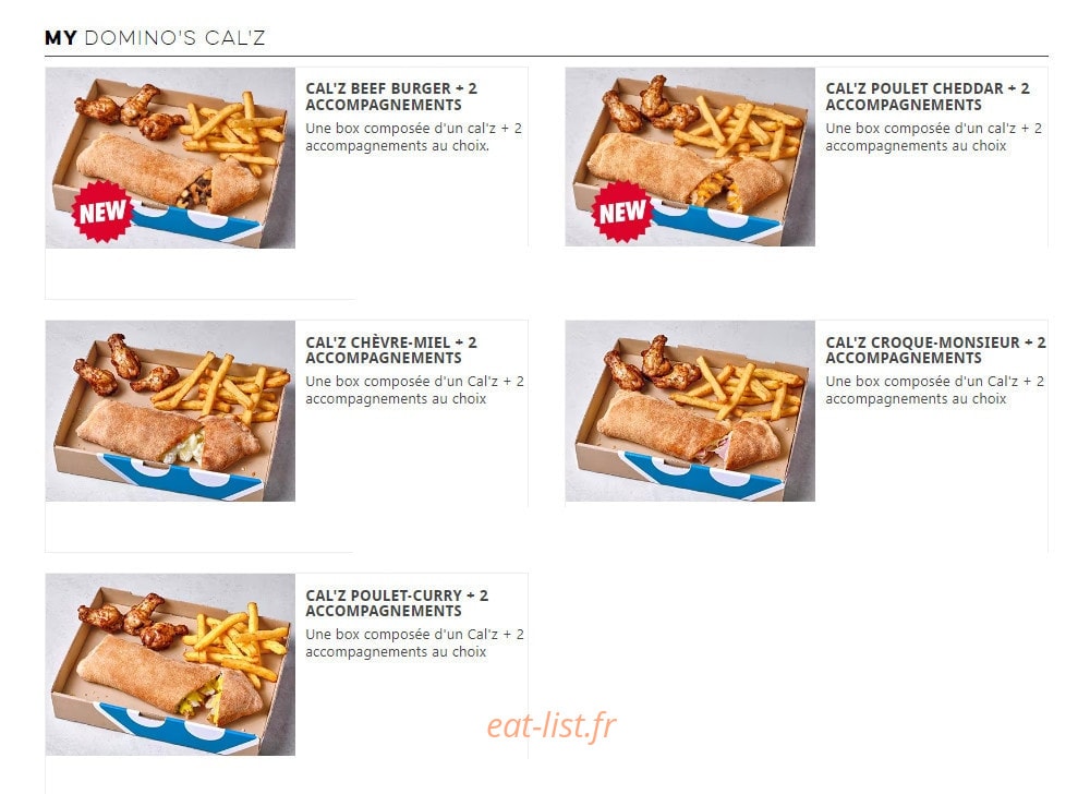 Domino's — carte page 6